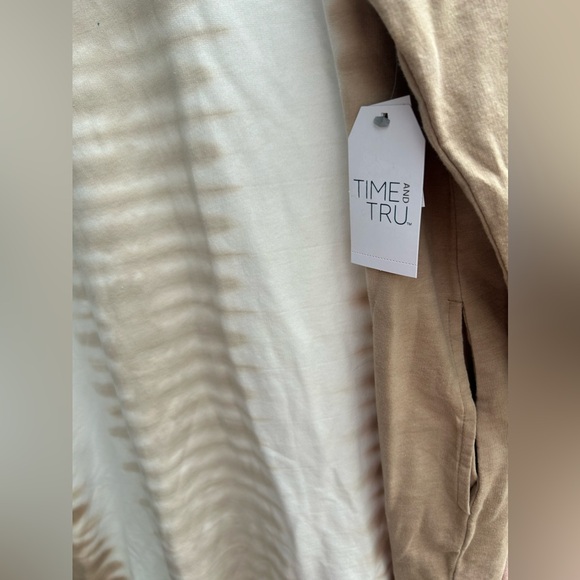 Large Time and Tru Ant Tie Die Women's Garment Wash Sweatshirt Dress - Picture 8 of 8